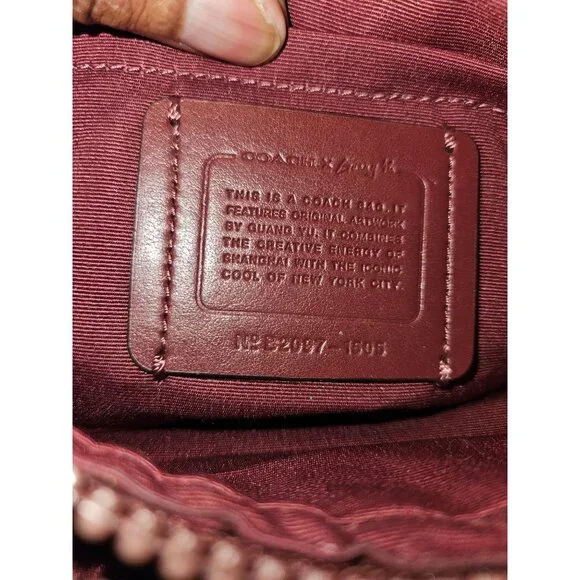 Coach x Guang Yu Vale Jes Signature Canvas Bag Crossbody Rexy Graffiti Art - Picture 16 of 16